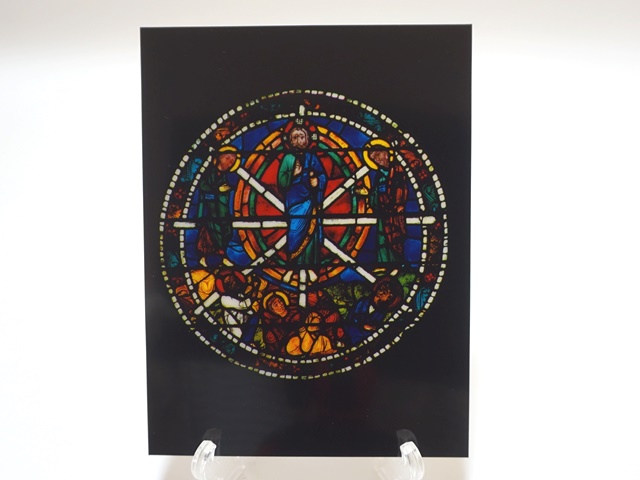 シャルトレ大聖堂ステンドグラスの窓メッセージカード